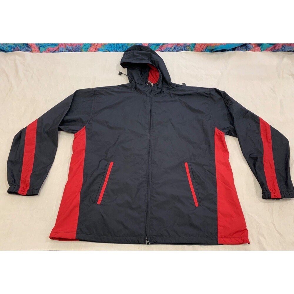 CUTTER BUCK WOMENS LIGHTWEIGHT FULL ZIP HOODED JACKET SIZE L